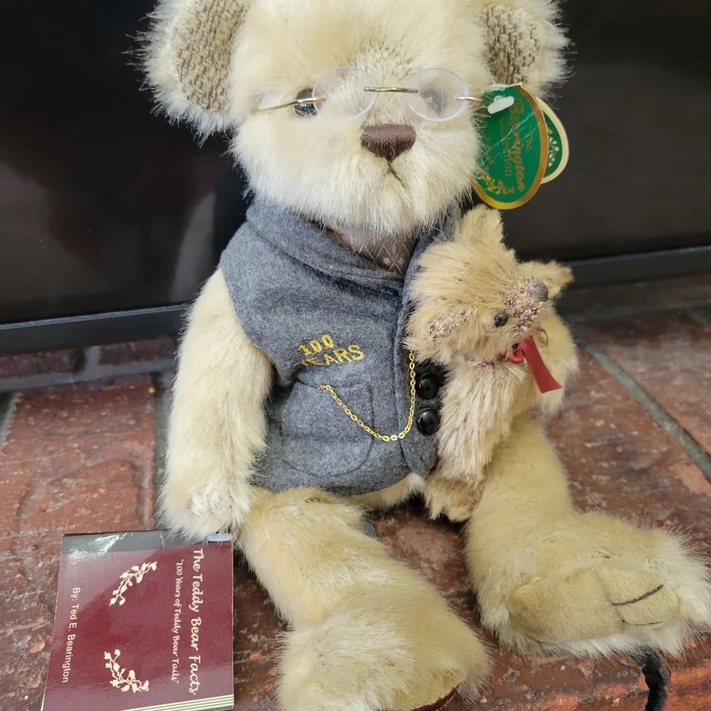 Ted E Bearington 100 Years Bear Fax Mohair Tags 1902-2002 Limited Edition Plush